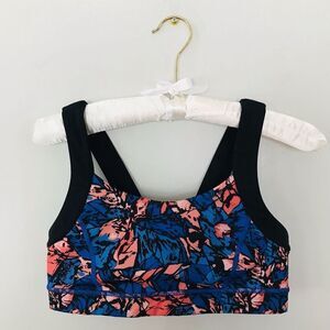 Lululemon Pavement Pusher Bra Mini Paint Storm Harbor Blue Multi Black |…